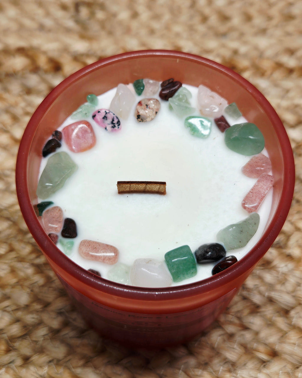 Love Crystal Intention Candle