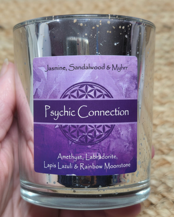 Psychic Connection Crystal Intention Candle