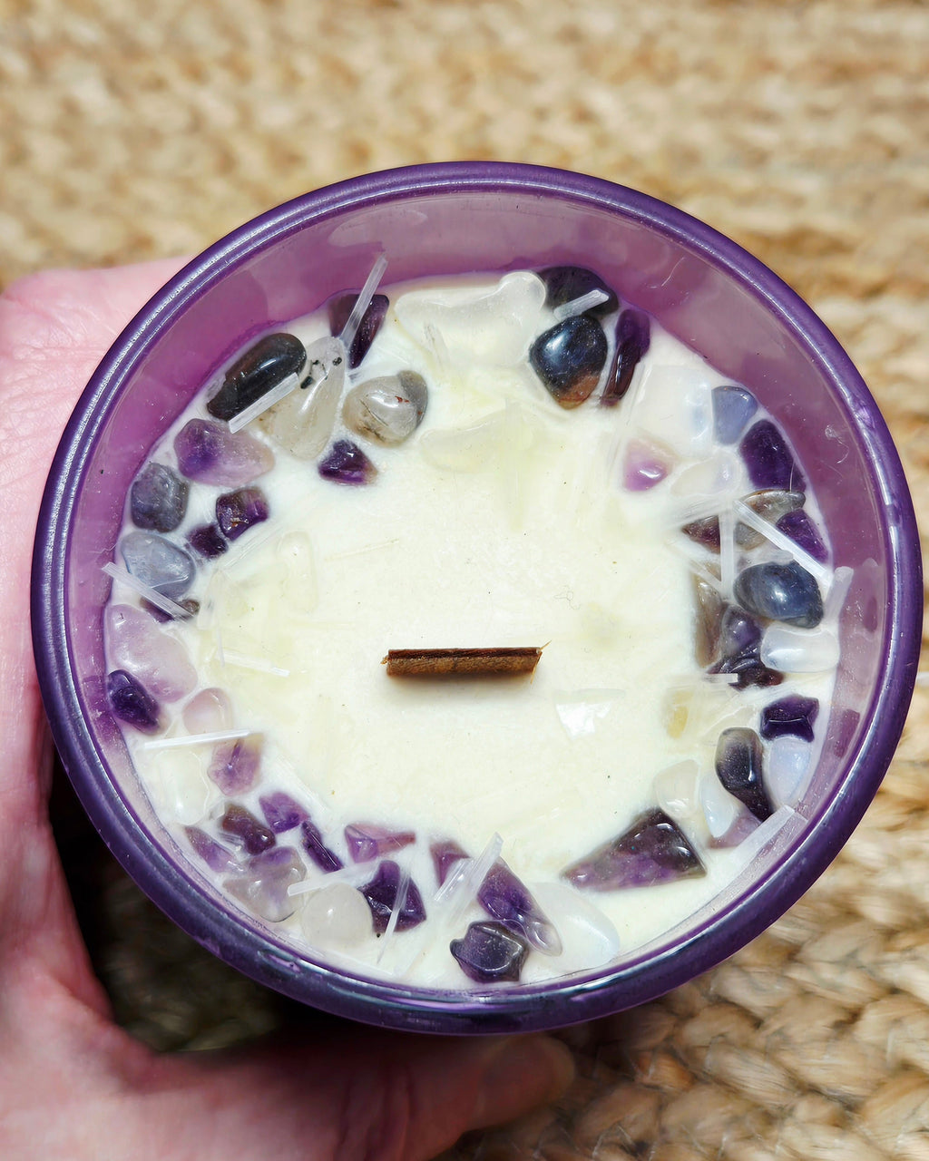 Meditation Crystal Intention Candle