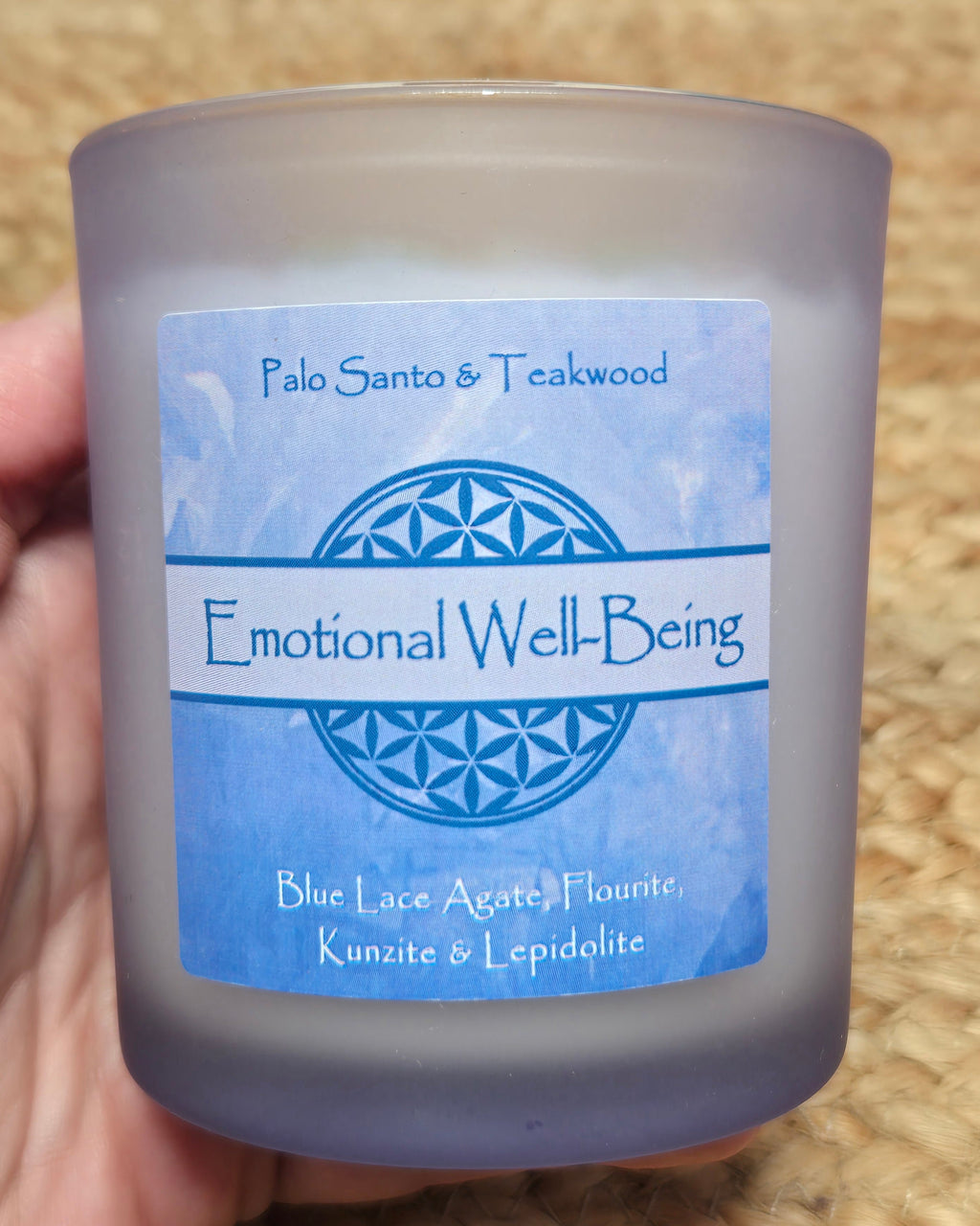 Emotional Well-Being Crystal Intention Candle