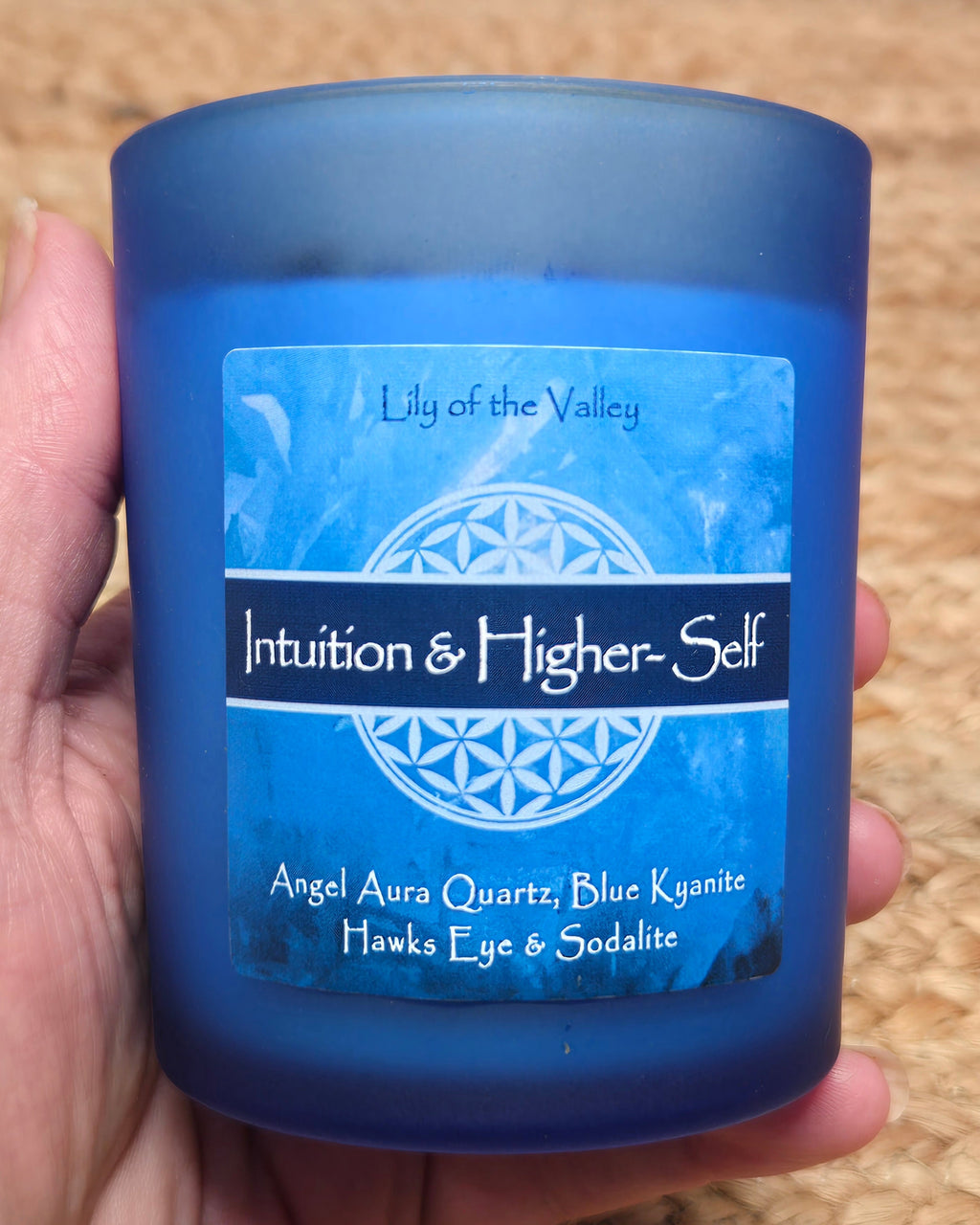 Intuition & Higher-Self Crystal Intention Candle