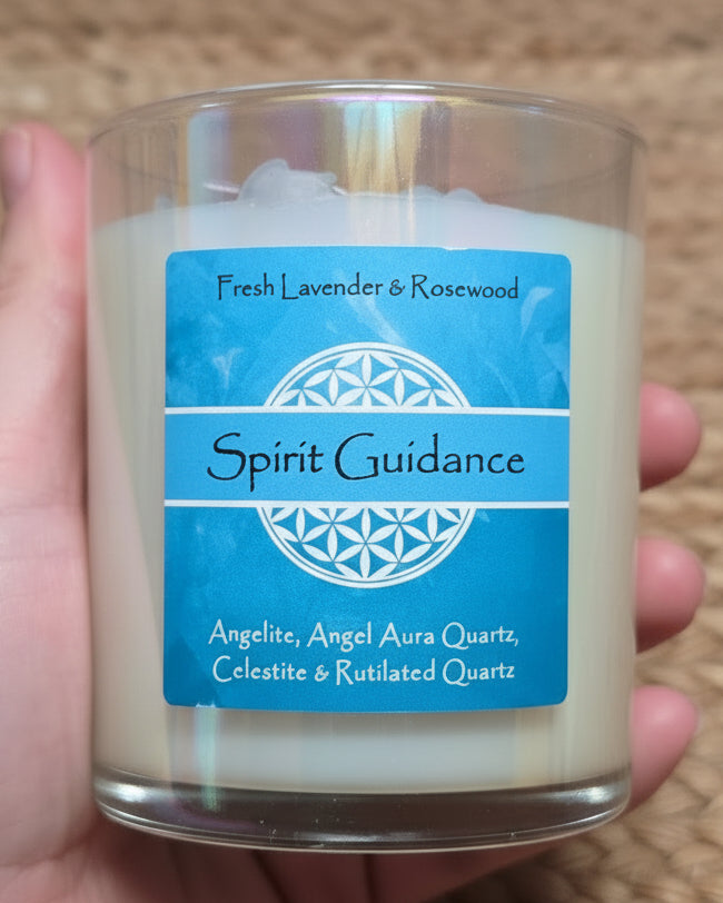 Spirit Guidance Crystal Intention Candle