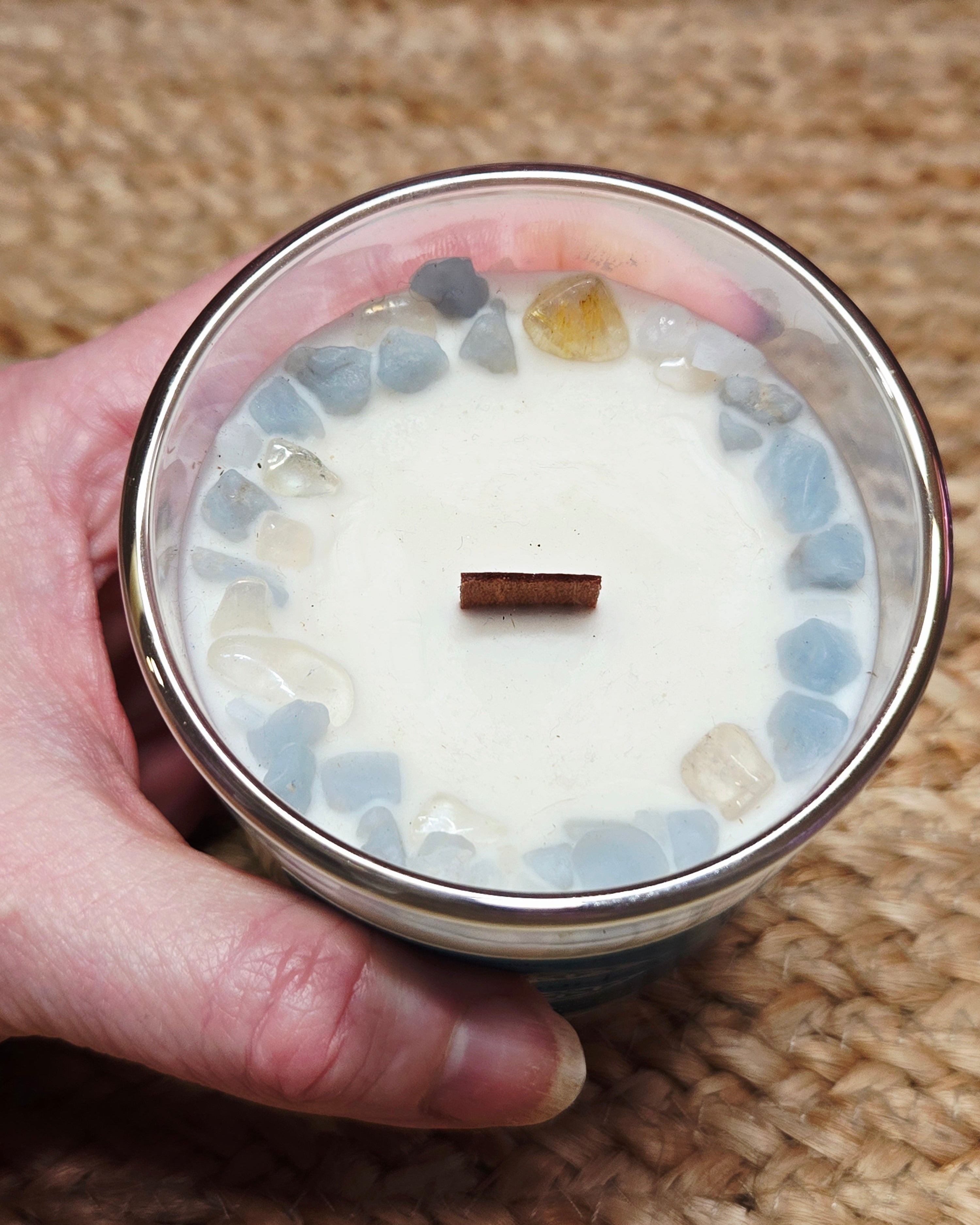 Spirit Guidance Crystal Intention Candle
