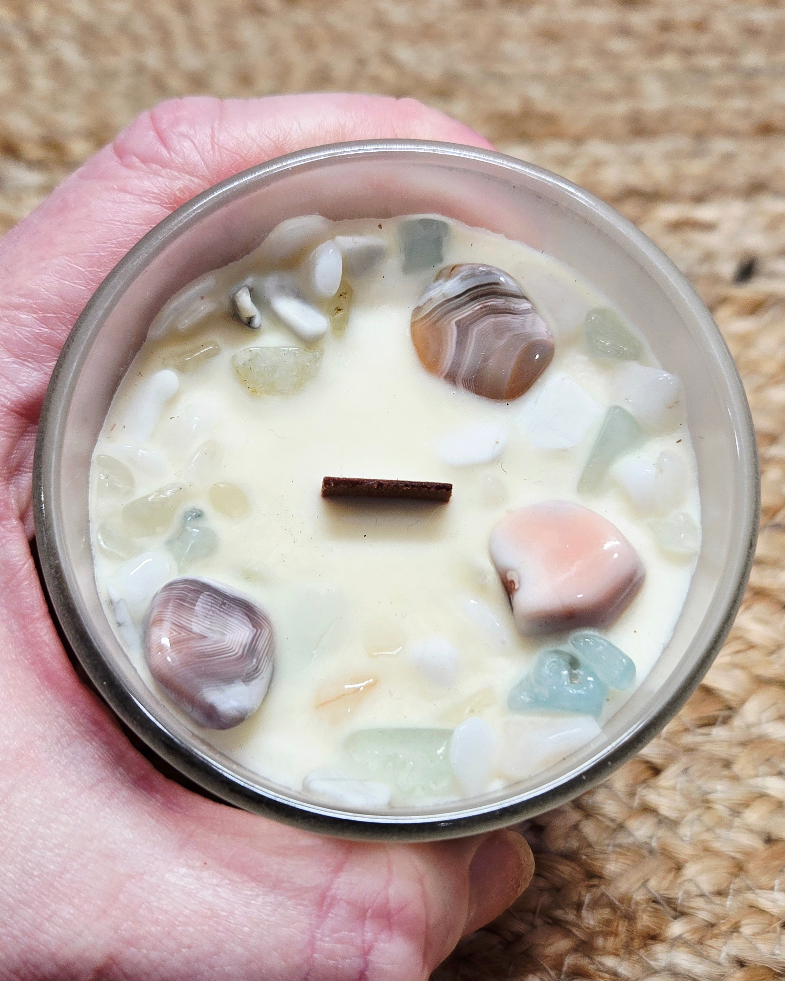 Overcoming Sorrow & Loss Crystal Intention Candle