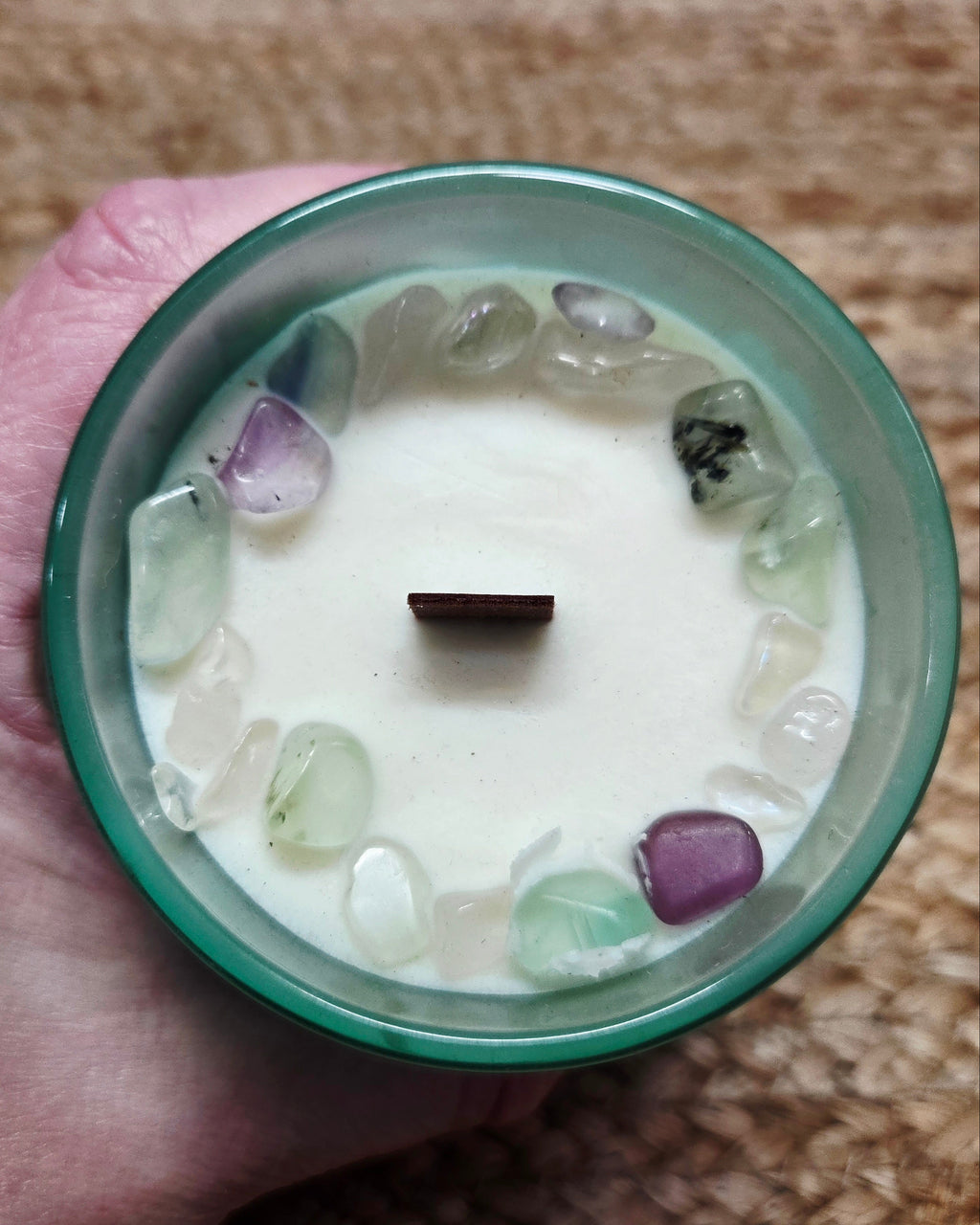 Empath and Healers Aid Crystal Intention Candle