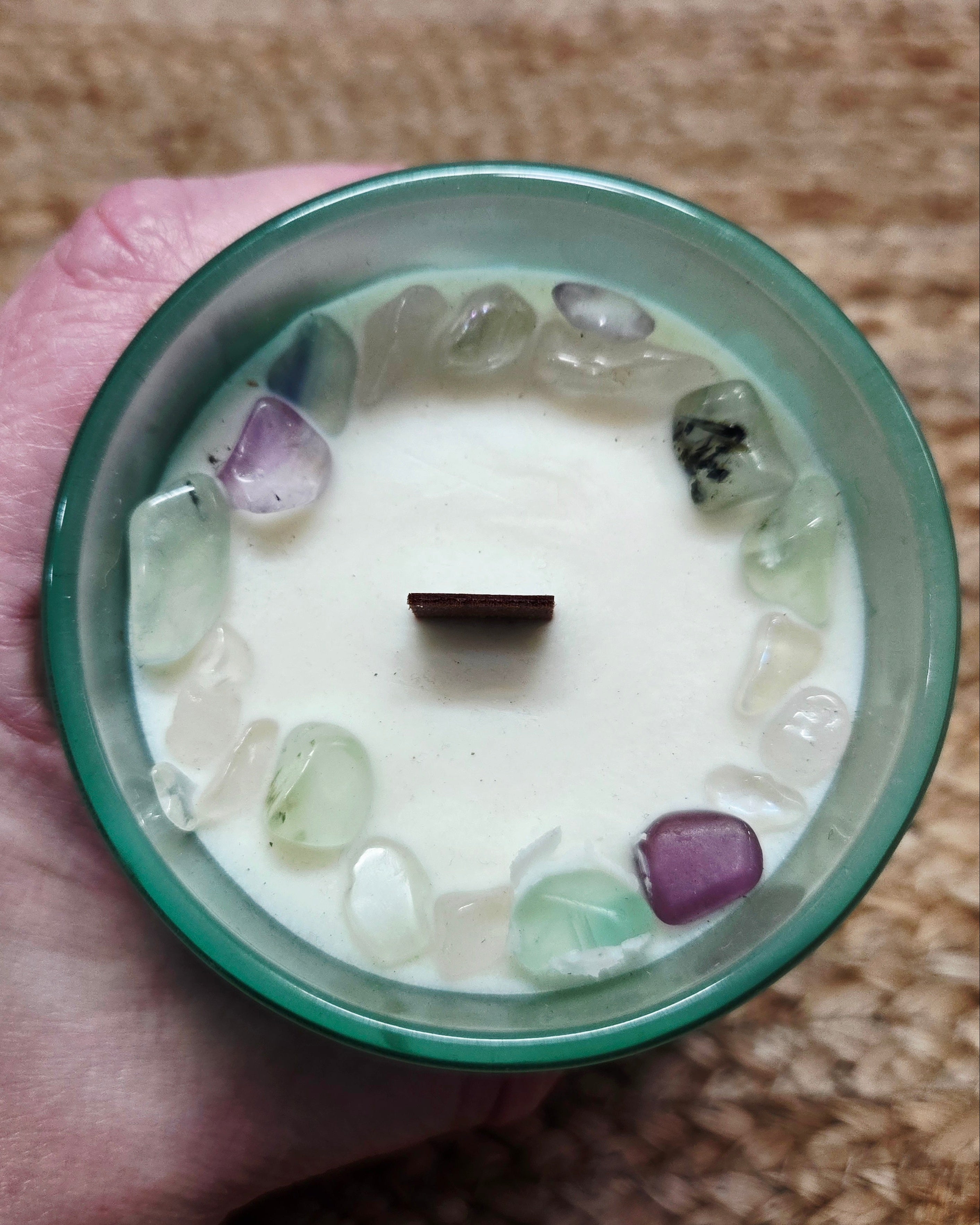 Empath and Healers Aid Crystal Intention Candle