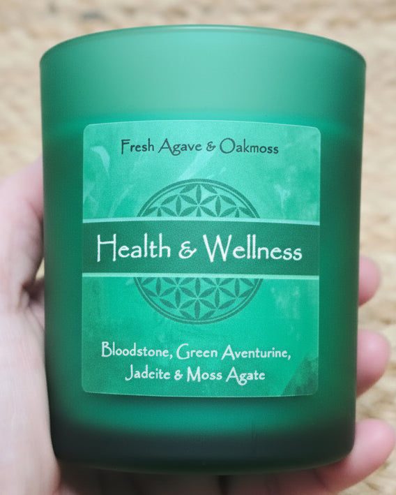 Health & Wellness Crystal Intention Candle