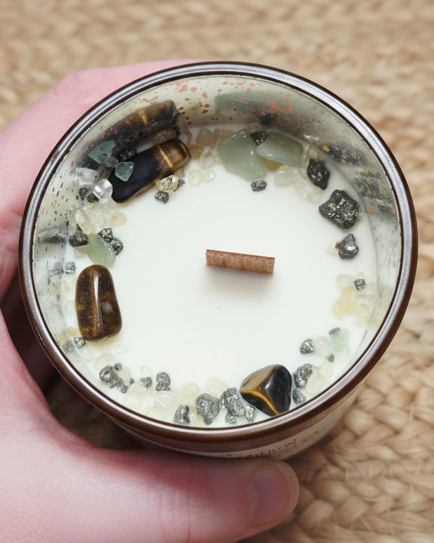 Wealth & Prosperity Crystal Intention Candle