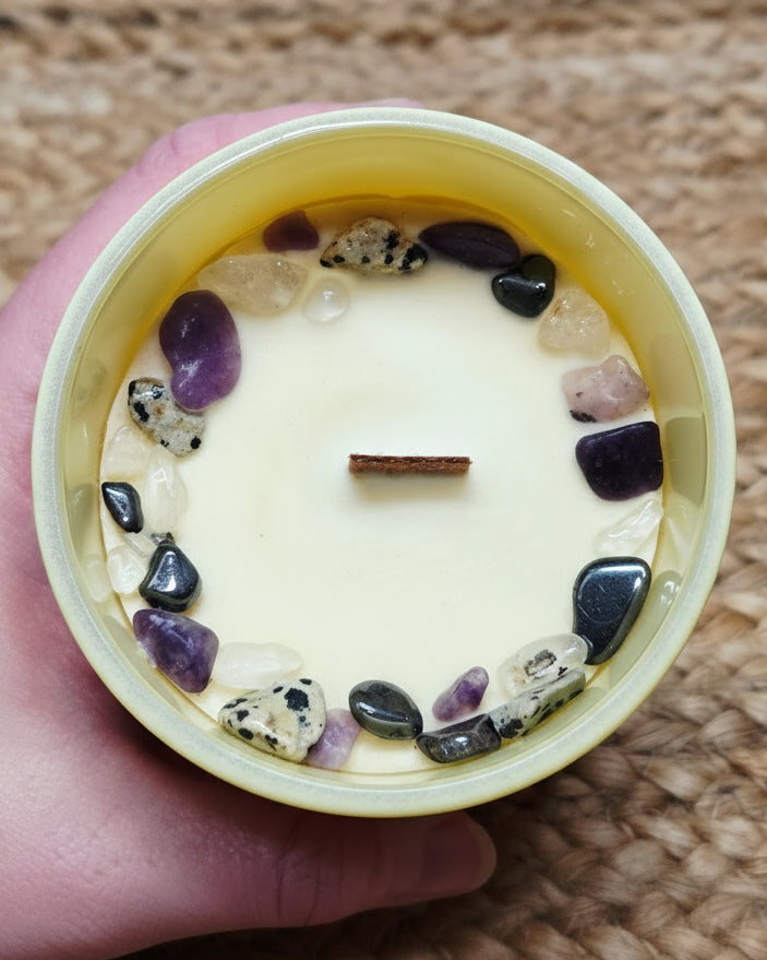 Willpower & Self Control Crystal Intention Candle