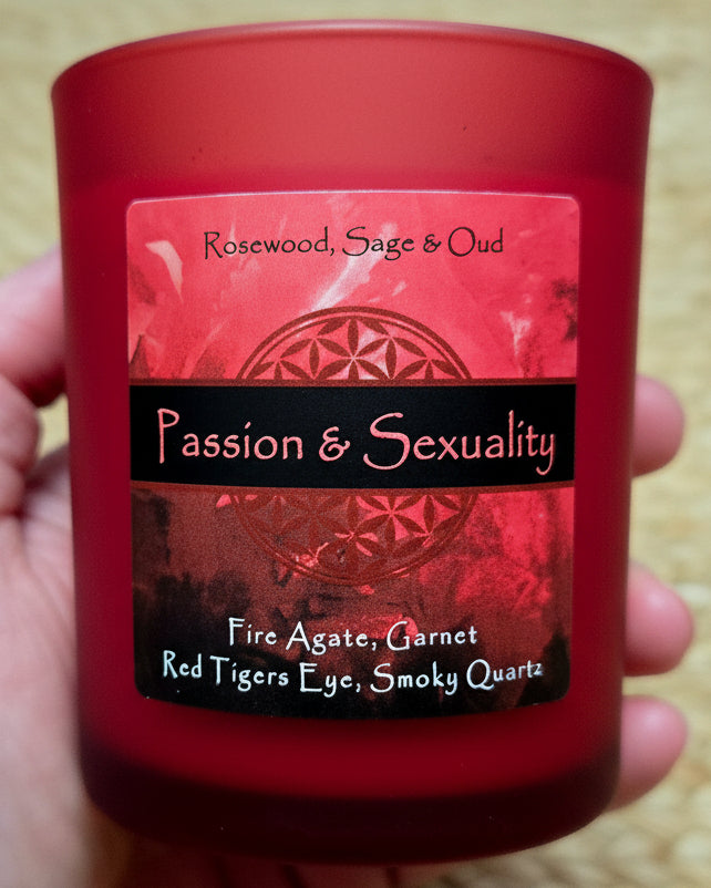 Passion & Sexuality Crystal Intention Candle