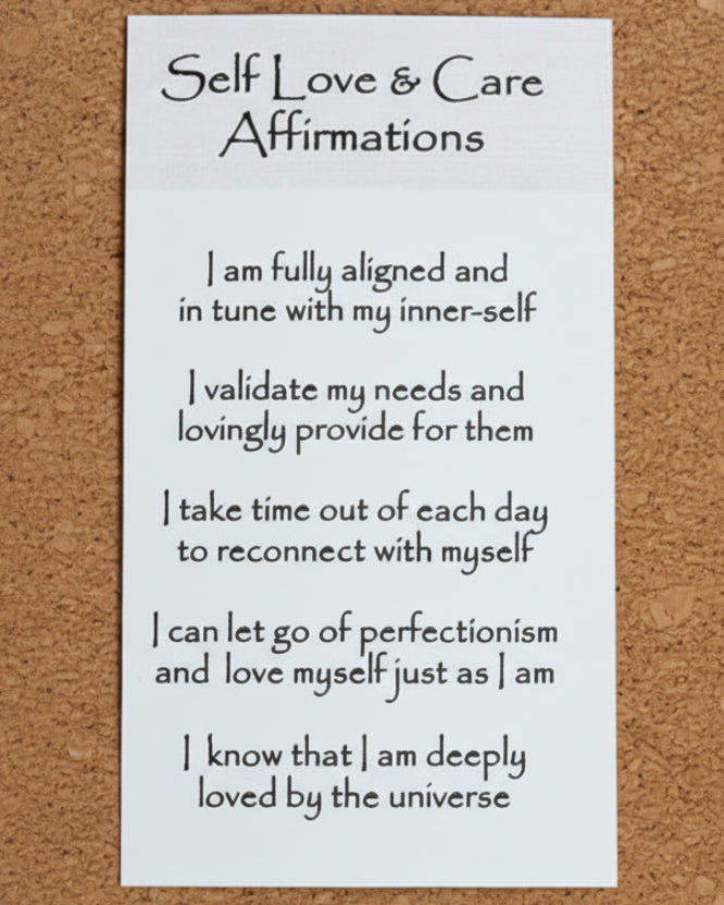 Self-Love and Care Crystal Intention Candle