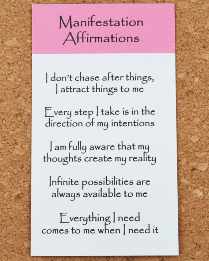 Manifestation Crystal Intention Candle