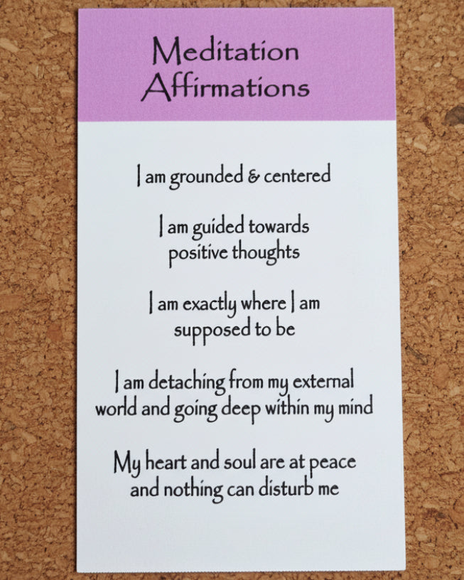 Meditation Crystal Intention Candle