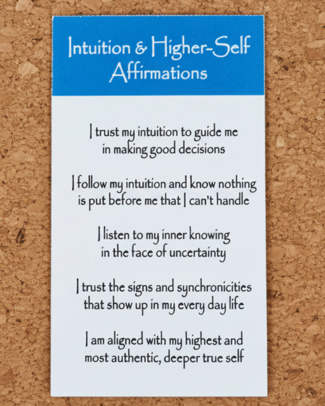 Intuition & Higher-Self Crystal Intention Candle