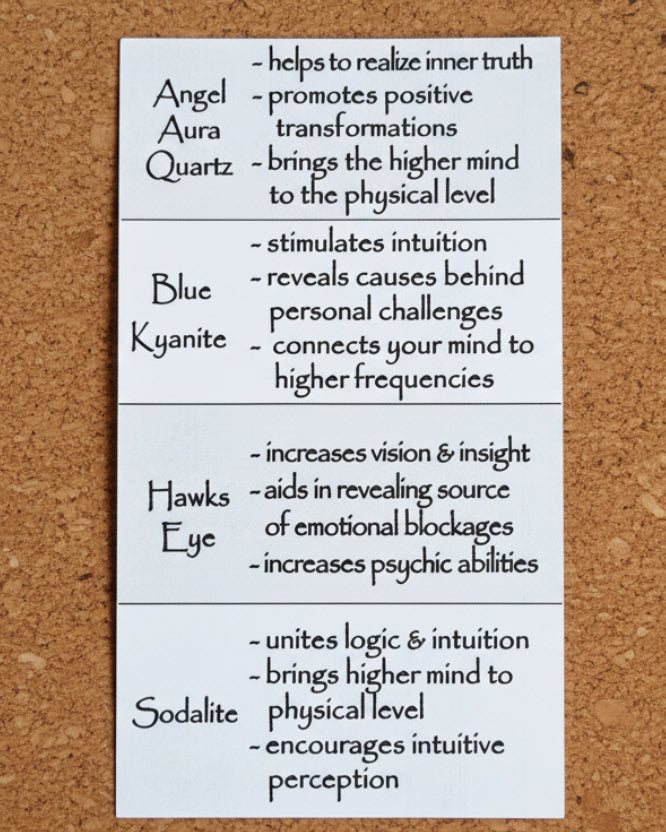 Intuition & Higher-Self Crystal Intention Candle
