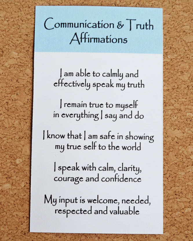 Communication and Truth Crystal Intention Candle