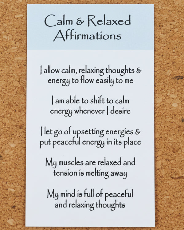 Calm & Relaxed Crystal Intention Candle