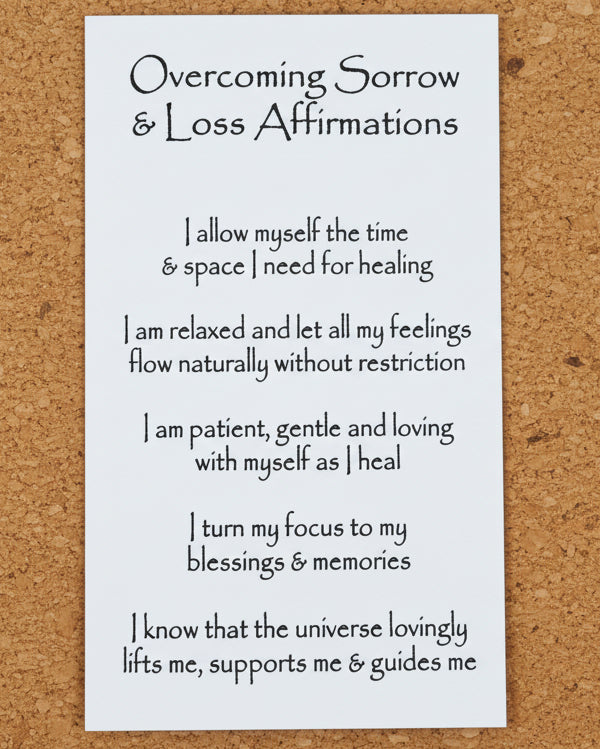 Overcoming Sorrow & Loss Crystal Intention Candle