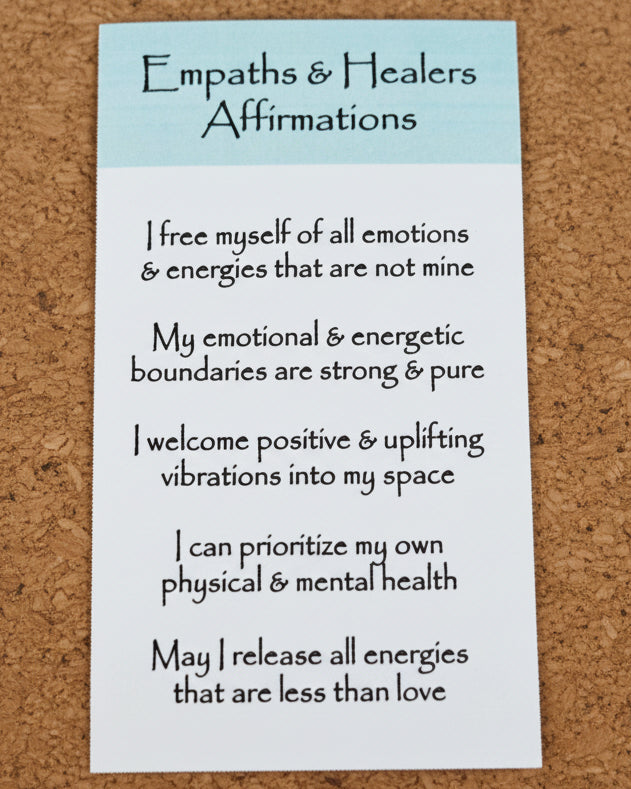 Empath and Healers Aid Crystal Intention Candle
