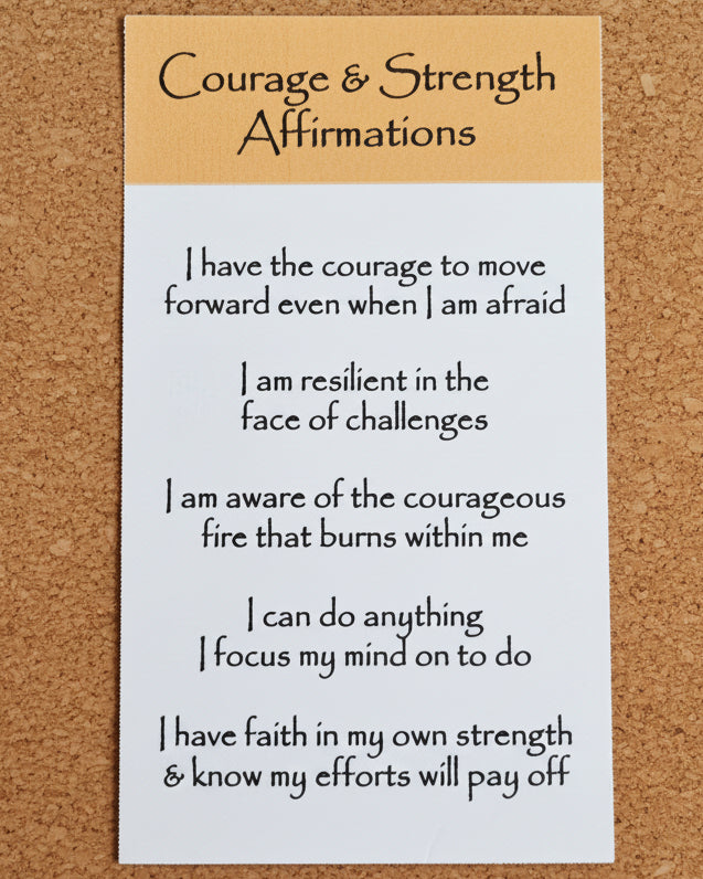 Courage & Strength Crystal Intention Candle