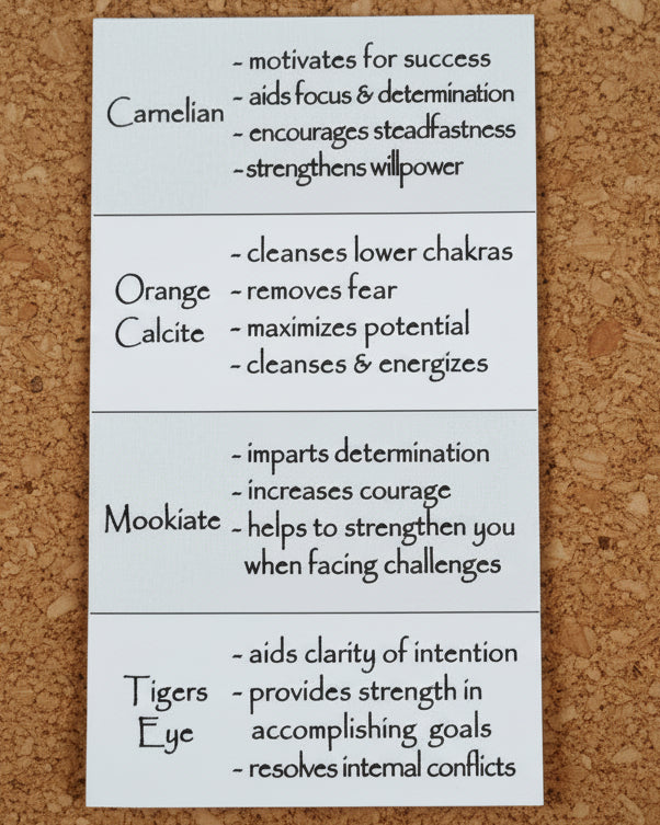 Courage & Strength Crystal Intention Candle