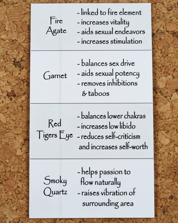 Passion & Sexuality Crystal Intention Candle