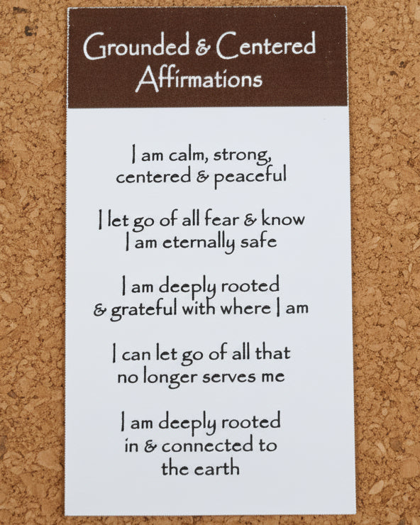 Grounded & Centered Crystal Intention Candle