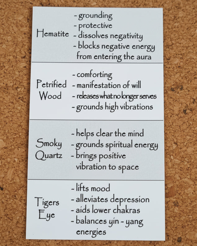 Grounded & Centered Crystal Intention Candle