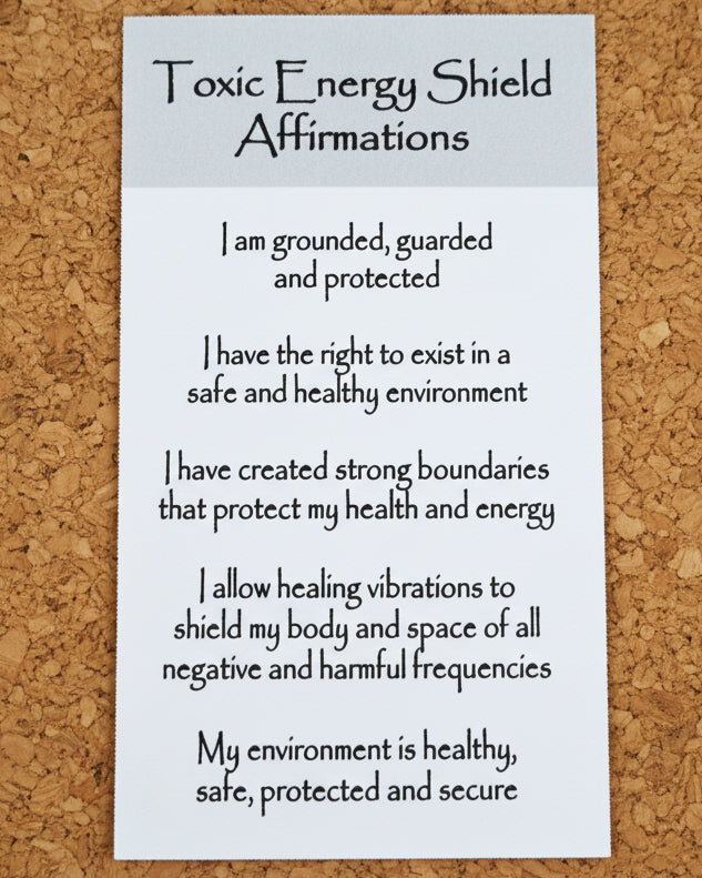 Toxic Energy Shield Crystal Intention Candle