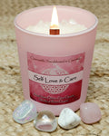 Self-Love and Care Crystal Intention Candle