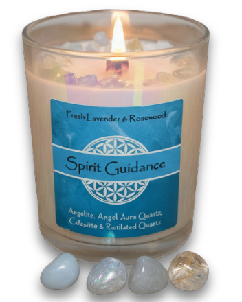 Spirit Guidance Crystal Intention Candle