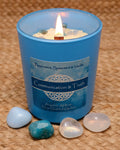 Communication and Truth Crystal Intention Candle