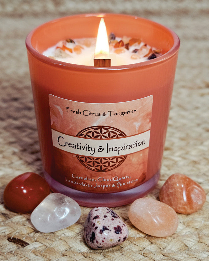 Creativity & Inspiration Crystal Intention Candle