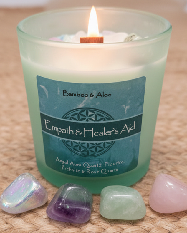 Empath and Healers Aid Candle - Clean Background