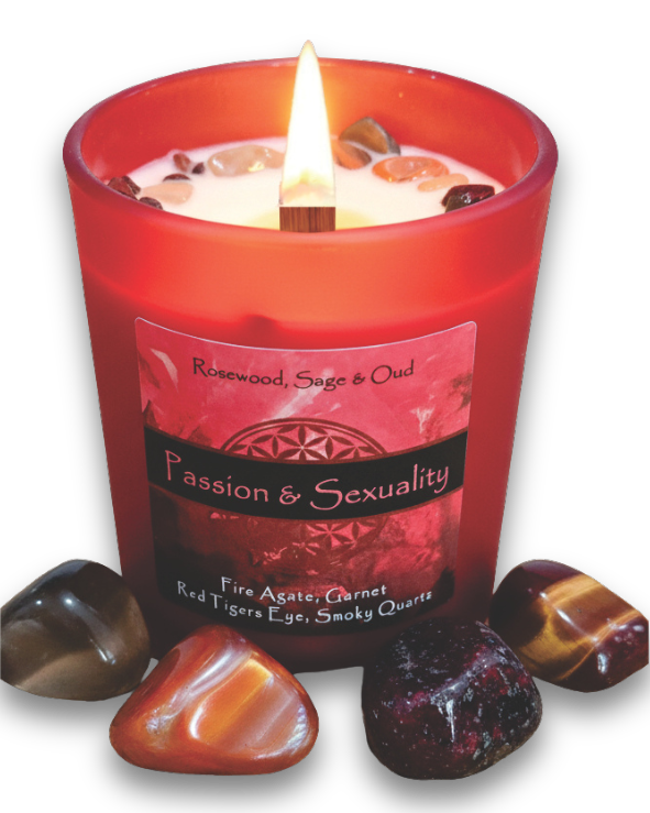 Passion & Sexuality Crystal Intention Candle